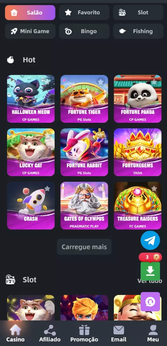 A terceira imagem do aplicativo, plataforma de apostas online com os melhores jogos de apostas e as maiores recompensas em dinheiro